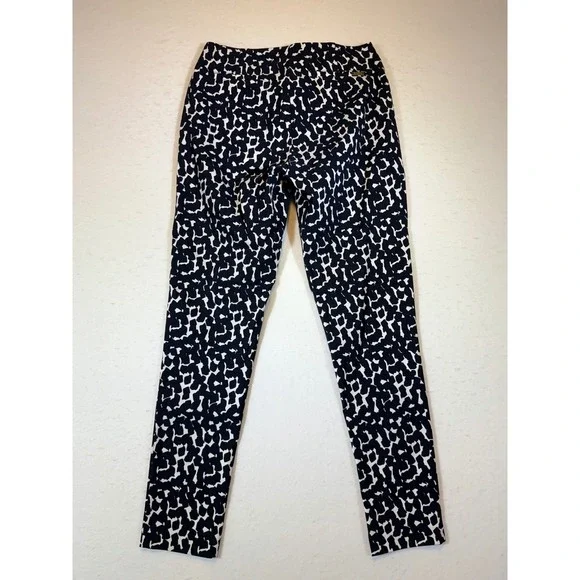 Calvin Klein Women's Black White Leopard Print Skinny Pants Size 6 - Picture 2 of 3